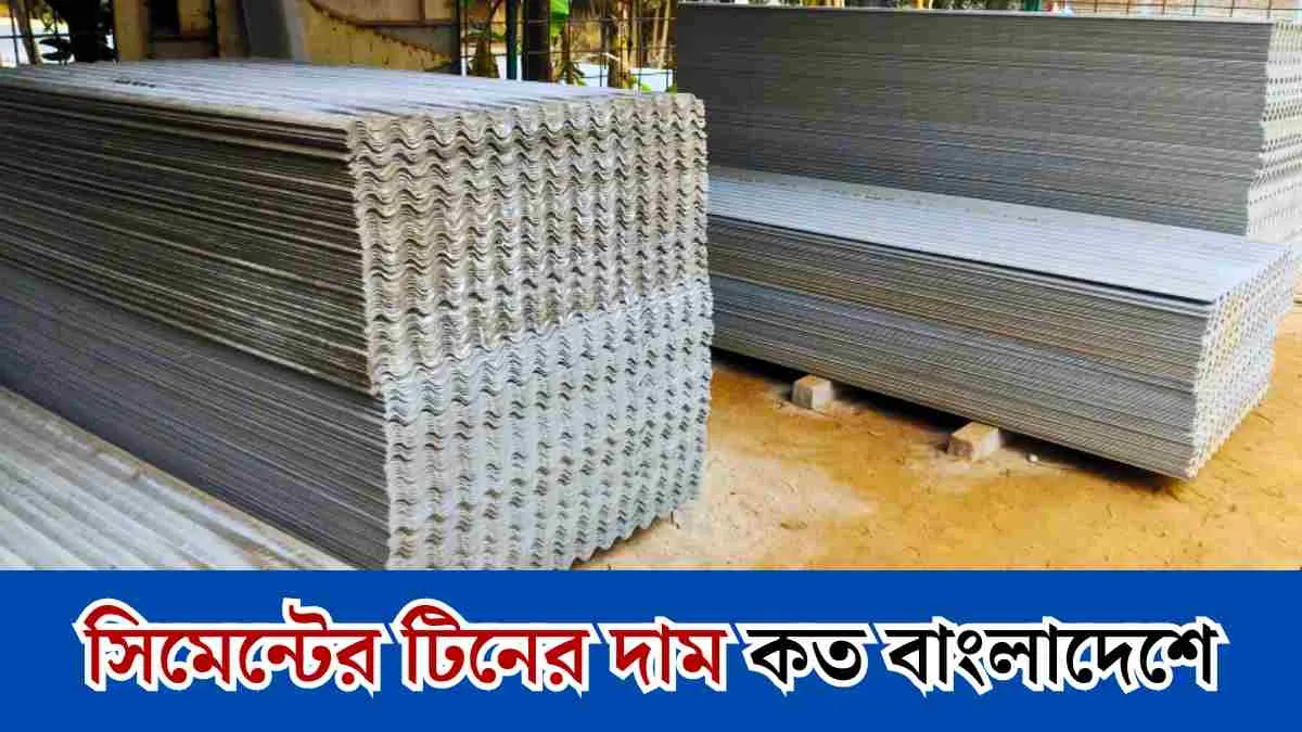 সিমেন্টের টিনের দাম কত বাংলাদেশে।