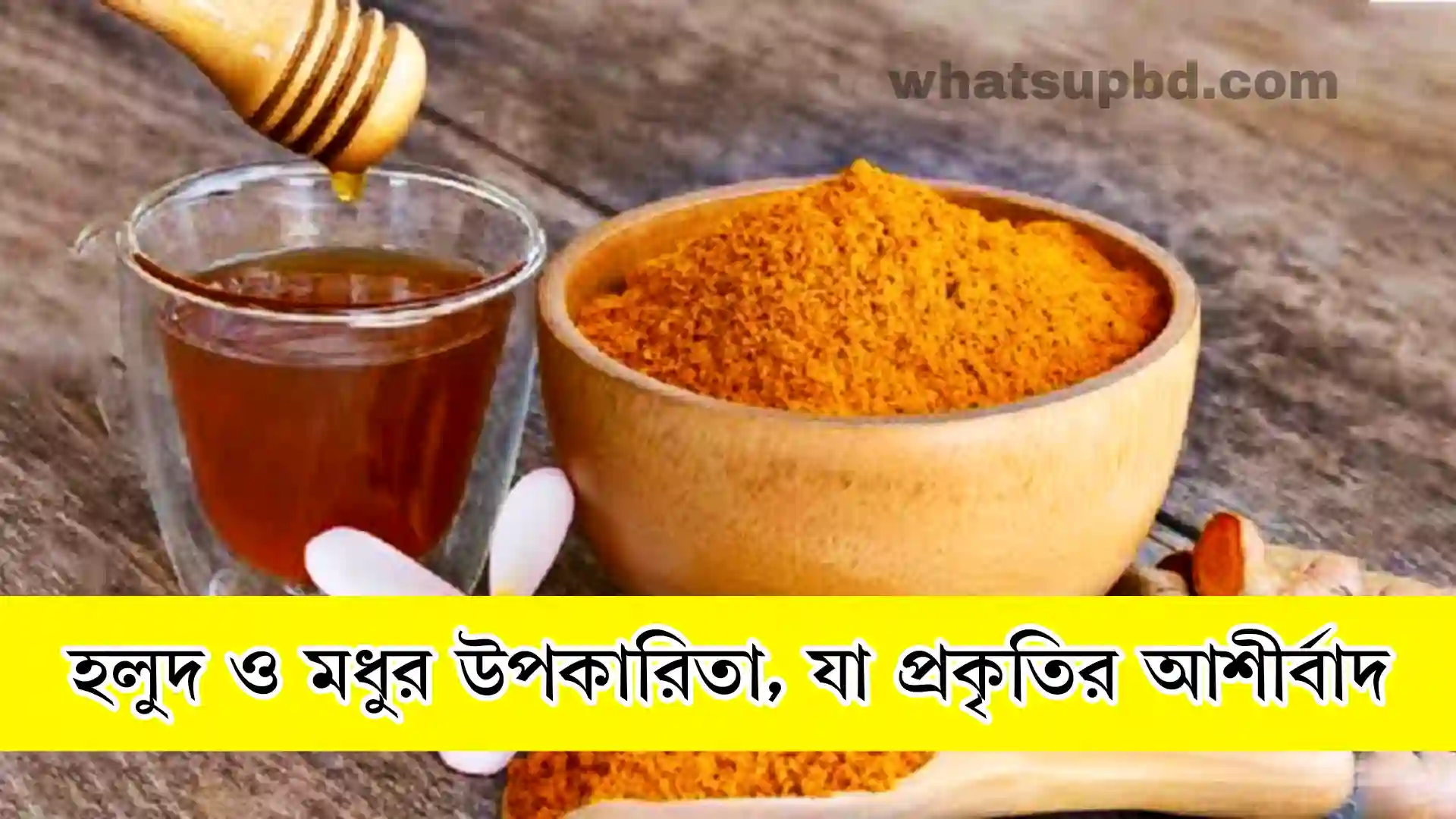 হলুদ ও মধুর উপকারিতা, যা প্রকৃতির আশীর্বাদ