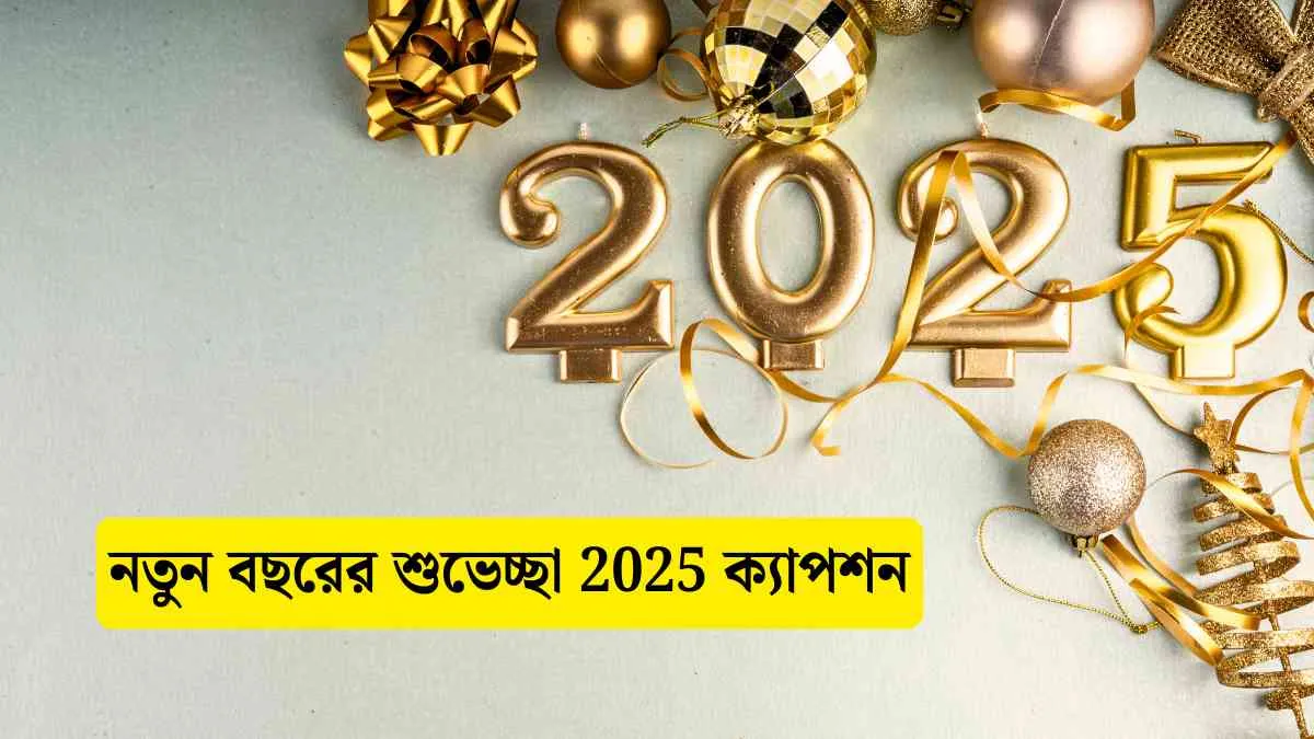 নতুন বছরের শুভেচ্ছা 2025 ক্যাপশন - নতুন।