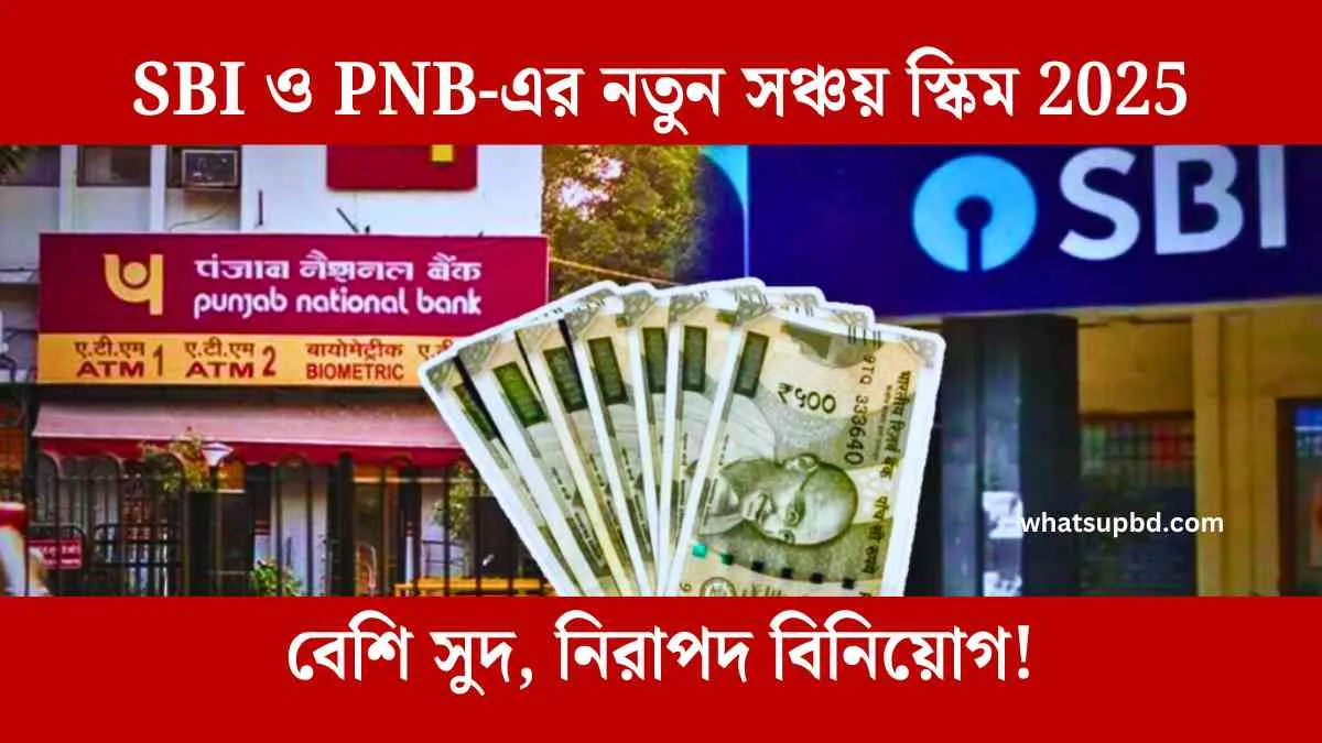 SBI ও PNB-এর নতুন সঞ্চয় স্কিম 2025 বেশি সুদ, সঞ্চয়পত্র সুদের হার, সঞ্চয়পত্রের সুদের হার, সঞ্চয়পত্র মুনাফার হার, সঞ্চয়পত্রের মুনাফার হার, পারিবারিক সঞ্চয়পত্র মুনাফা, SBI এবং PNB এই মাসে চালু করেছে নতুন নতুন স্কিম,SBI ও PNB-এর নতুন সঞ্চয় স্কিম 2025,